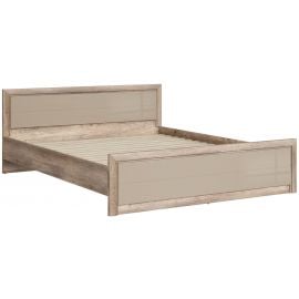 Black Red White Koen 2 Double Bed 160x200cm, Without Mattress, Oak/Grey | Beds | prof.lv Viss Online