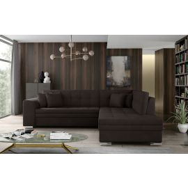 Eltap Pieretta Jasmine Corner Pull-Out Sofa 58x260x80cm, Brown (Prt_49) | Corner couches | prof.lv Viss Online