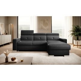 Eltap Fresia Flowers Corner Pull-Out Sofa 176x247x104cm, Black (CO-FR-RT-10FL) | Corner couches | prof.lv Viss Online