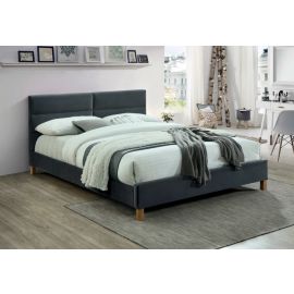 Signal Sierra Velvet Single Bed 120x200cm, Without Mattress, Grey | Single beds | prof.lv Viss Online