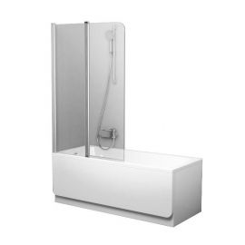 Ravak CVS2-100 L Corner Bath Screen 150x99cm Transparent Chrome (7QLA0C00Z1) | Bath screens | prof.lv Viss Online