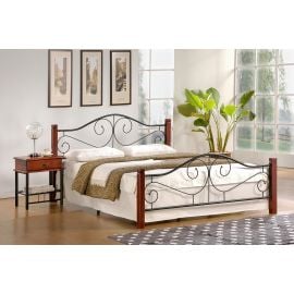 Halmar Violetta Single Bed 120x200cm, Without Mattress, Brown/Black | Single beds | prof.lv Viss Online