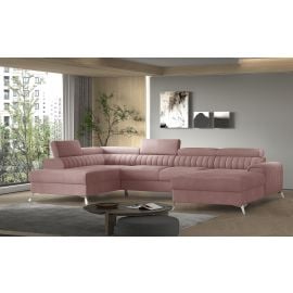 Eltap Lacante Cloud Corner Pull-Out Sofa 202x354x92cm, Pink (CO-LAC-LT-24NU) | Corner couches | prof.lv Viss Online