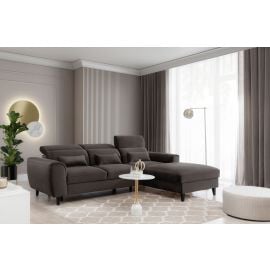 Eltap Foble Velvetmat Corner Pull-Out Sofa 196x267x100cm, Brown (CO-FOB-RT-22VE) | Living room furniture | prof.lv Viss Online