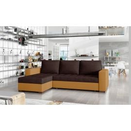 Eltap Newark Sawana/Soft Pull-Out Corner Sofa 57x237x90cm, Brown (Na04) | Corner couches | prof.lv Viss Online