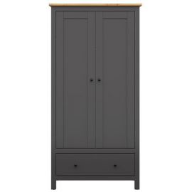 Шкаф для одежды Black Red White Hesen, 57x101x203 см, дуб/черный (S515-SZF2D1S/20/10-GF/DASN) | Шкафы для одежды | prof.lv Viss Online