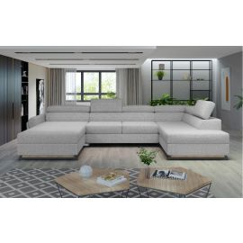Eltap Josette Large Pull-Out U-Shaped Sofa 190x370x98cm Right Corner Grey (Jos_43) | Eltap | prof.lv Viss Online