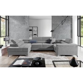 Eltap Thiago Paros Corner Pull-Out Sofa 43x208x88cm, Grey (Th_70) | Corner couches | prof.lv Viss Online
