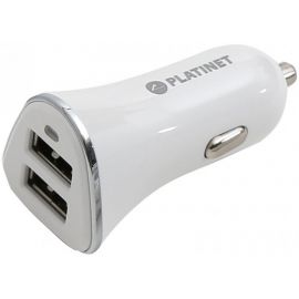 Platinet 43720 Micro USB Car Charger 3.4A, White | Phone car chargers | prof.lv Viss Online