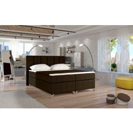 Eltap Basilio Continental Bed 160x200cm, With Mattress, Brown (BBO_07_1.6) | Beds | prof.lv Viss Online