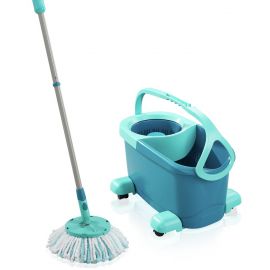 Leifheit Clean Twist Disc Mop Ergo Mobile Набор для мытья пола 35 см Серый, Зеленый (1052102) | Напольные коврики и щетки | prof.lv Viss Online