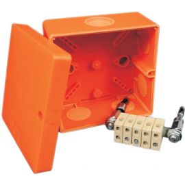 Монтажный ящик из винипласта Kopos KSK 100 PO10J, квадратный, 101x101x63.5 мм, оранжевый | Системы безопасности, детекторы | prof.lv Viss Online