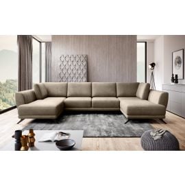 Eltap Larco Cloud Corner Pull-Out Sofa 191x362x90cm, Brown (CO-LA-20NU) | Sofas | prof.lv Viss Online