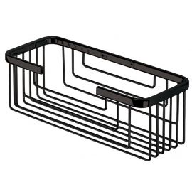 Полка для ванной комнаты Gedy Wire 25.2x10.2x8.6 см, черная (2419-14) | Мебель для ванной | prof.lv Viss Online