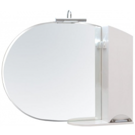 Spoguļskapītis Aqua Rodos Glorija ZGLP105 R 105cm Balts, labais (195660)