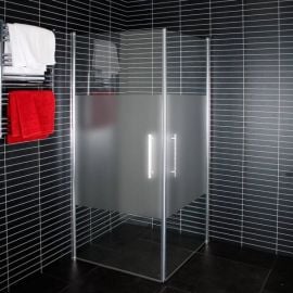 Угловой душ Duschy 5233 100 см Стеклянные двери Хромированные (5233-100) | Двери и стены для душа | prof.lv Viss Online