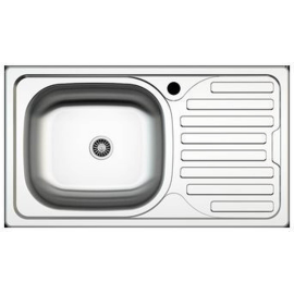 Virtuves izlietne Thema Lux AS07, Iebūvējamā, Nerūsējošā tērauda (501782733) | Virtuves izlietnes | prof.lv Viss Online