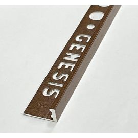 Flīžu Nobeiguma Līste Genesis Alumīnija, Brūna, 3x8mm, 2,5m (ESA080.489) | Genesis | prof.lv Viss Online