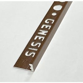 Flīžu Nobeiguma Līste Genesis Alumīnija, Brūna, 3x10mm, 2,5m (ESA100.489) | Genesis | prof.lv Viss Online