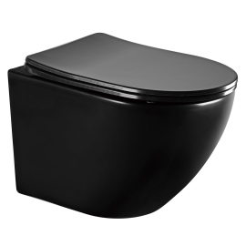 Piekaramais Tualetes Pods Domoletti ME525-MB ar SC vāku, Melns (502439400) | Tualetes podi - piekaramie | prof.lv Viss Online