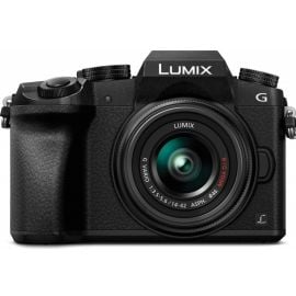 Bezspoguļa Kamera Panasonic Lumix DMC-G7 16Mpx Melna (DMC-G7KEG-K) | Fotokameras | prof.lv Viss Online