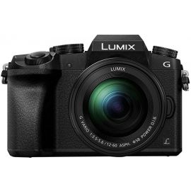 Bezspoguļa Kamera Panasonic Lumix DMC-G7 16Mpx Melna (DMC-G7MEG-K) | Fotokameras | prof.lv Viss Online