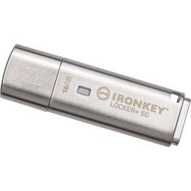 Kingston IronKey Locker+ 50 Флеш-накопитель USB 3.2, Серебряный | USB-карты памяти | prof.lv Viss Online