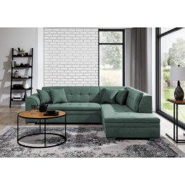 Eltap Pieretta Poco Corner Pull-Out Sofa 205x260x80cm, Green (Prt_116) | Corner couches | prof.lv Viss Online