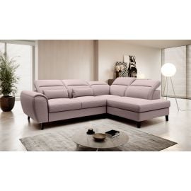 Eltap Noble Gojo Corner Pull-Out Sofa 201x255x100cm, Pink (CO-NOB-RT-101GO) | Corner couches | prof.lv Viss Online