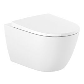 Roca Ona Rimless Wall-Hung Toilet Bowl Without Seat, White (A346687000) | Roca | prof.lv Viss Online