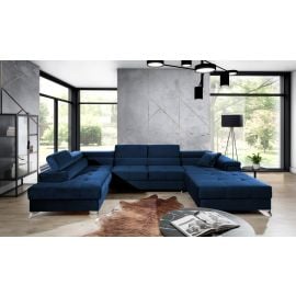 Eltap Eduardo Kronos Corner Pull-Out Sofa 202x345x90cm, Blue (Edr_103) | Sofas | prof.lv Viss Online