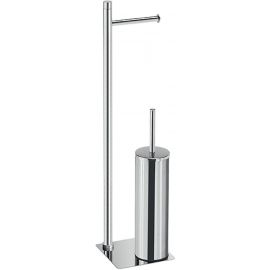 Gedy Trilly Toilet Paper and Brush Holder, Chrome (TR32-13) | Gedy | prof.lv Viss Online