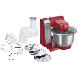 Кухонный комбайн Bosch MUM48R1 Красный/Серебристый | Кухонные комбайны | prof.lv Viss Online