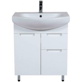 Aqua Rodos Quadro Bathroom Sink with Cabinet Runa 70, White (936KV70) | Bathroom furniture | prof.lv Viss Online