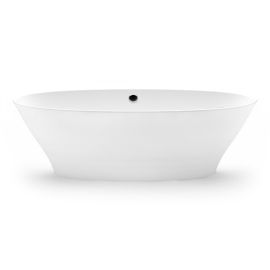 Vanna Vispool Galatea 1 Akmens masa 183x89cm Ar pārplūdi Balta (AU33P) | Stone mass baths | prof.lv Viss Online
