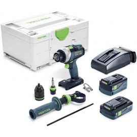 Festool TDC 18/4 5,2/4,0 I-Plus Аккумуляторная отвертка/дрель 2x4Ah, 5.2Ah, 18V (575602) | Сверлильные станки | prof.lv Viss Online