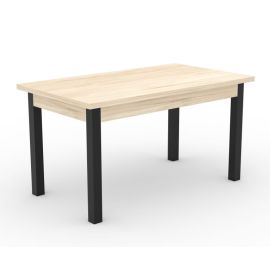 Virtuves galds Adrk Rodos 81, 140x80x75cm, Sonoma/Melna (TA-ROD-81-BS) | Virtuves galdi / ēdamgaldi | prof.lv Viss Online