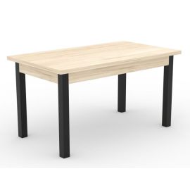 Virtuves galds Adrk Rodos 82, 140x80x75cm, Sonoma/Melna (TA-ROD-82-BS) | Virtuves galdi / ēdamgaldi | prof.lv Viss Online