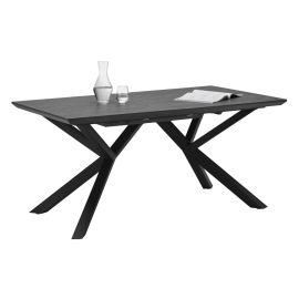 Virtuves galds Black Red White Kiano, 90x160-220x76cm, Melna (MT_JC-KIANO-160/76/90-CA/AN) | Black Red White | prof.lv Viss Online