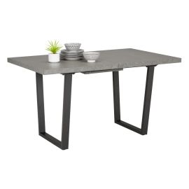 Virtuves galds Black Red White Nils, 85x140-180x76cm, Pelēka (MT_JC-NILS-140_180/85/76-CA/SZYC) | Virtuves galdi / ēdamgaldi | prof.lv Viss Online