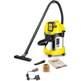 Karcher Cordless Wet and Dry Vacuum Cleaner WD 3 Battery Premium Yellow/Gray (1.629-951.0) | Vacuum cleaners | prof.lv Viss Online