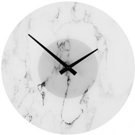 Мраморные настенные часы 4Living белого цвета (603570) | Предметы интерьера | prof.lv Viss Online