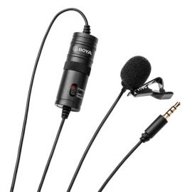 Петличный микрофон Boya BY-M1, черный | Компьютерные микрофоны | prof.lv Viss Online