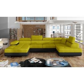Stūra Dīvāns Izvelkams Eltap Rodrigo Omega/Soft 58x345x90cm, Dzeltens (Rod_44) | Stūra dīvāni | prof.lv Viss Online