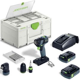 Festool TXS 18 C 3.0-Набор аккумуляторного винтоверта/дрели 2x3Ah, 18V (576896) | Сверлильные станки | prof.lv Viss Online