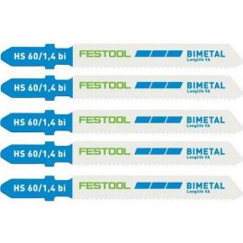 Festool HS 60/1,4 BI VA/5 Jigsaw Blades 5pcs (490181) | Blades | prof.lv Viss Online