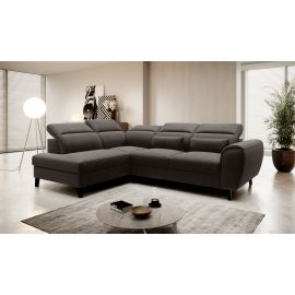 Eltap Noble Flores Corner Pull-Out Sofa 201x255x100cm, Brown (CO-NOB-LT-22FL) | Living room furniture | prof.lv Viss Online