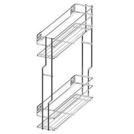 REJS VARIANT MULTI mini trolley 15 L-450, chrome effect​ (WE7315.062) | Rejs | prof.lv Viss Online