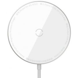 Baseus WXJK-F02 Wireless Charger 15W, White | Phone car chargers | prof.lv Viss Online