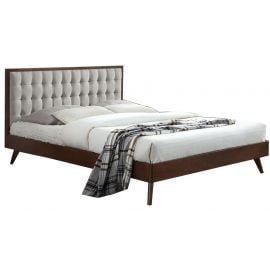 Кровать-трансформер Halmar Solomo 160x200 см, без матраса, коричнево-бежевая | Двуспальные кровати | prof.lv Viss Online